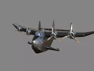 Boeing 314 - Clipper Toon Style 3D model