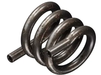 Rusty Spiral Heating Coil 3D model