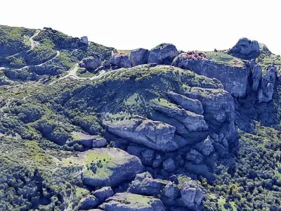 The Meteora - rock - mountain Low-poly 3D model