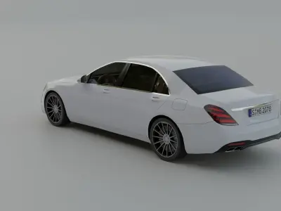 Mercedes-Benz S-Class W222 Free low-poly 3D model
