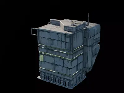 Cyberpunk Building 3 Low-poly 3D model purchase