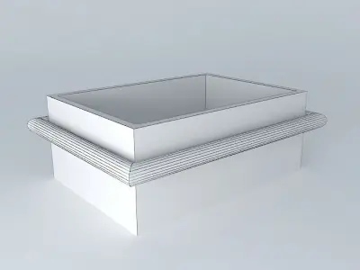 wooden box wooden box garnish Free 3D model