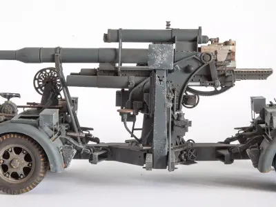 Flak 36 German anti-aircraft platform 3D print model