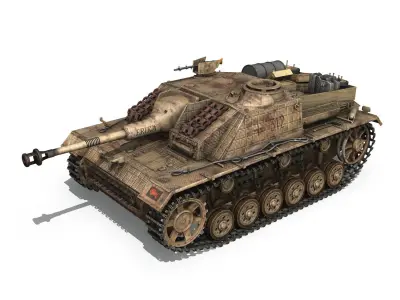 StuG III - Ausf G - 312 - Mid Production 3D model