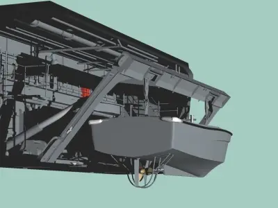 LST-4002 Shimokita Raunch Side Hanger 3D model