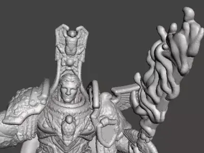 6MM SCALE SPACE MONARCH MINIATURE MODEL SCIFI OR FANTASY GAMES 3D print model