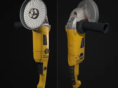 Grinder fish Low-poly 3D model