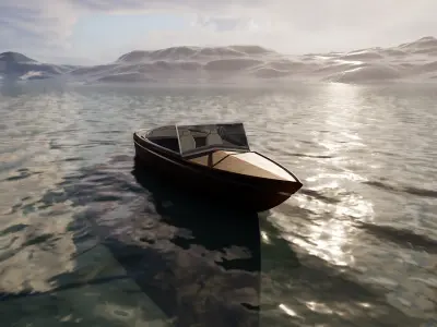 Yacht Runabout Made With Rhino8 3D model