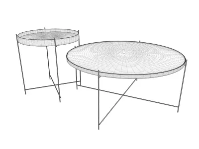 Oxon copper table set Free 3D model