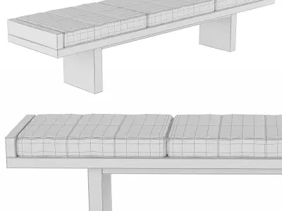 Marble Bench Ever Free 3D model