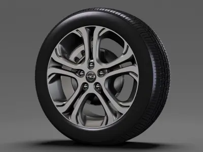 Opel Ampera E wheel 2018 3D model