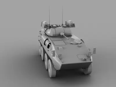 LAV-25 Base mesh Free Free low-poly 3D model