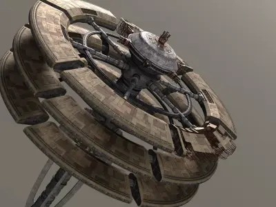 Battlestar Galactica - Ragnar Anchorage 3D model