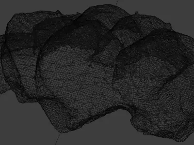 Sushi Rolls with fresh tuna and salmon Japanese cuisine seafood 3D model