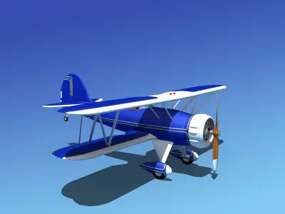 Waco YMF-5 V09 3D model