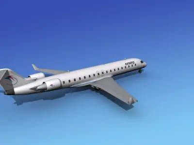Bombardier CRJ700 Eurowings 3D model