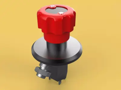 EMERGENCY BUTTON DISCONNECT CUT OFF KILL SWITCH ALTERNATOR 3D model