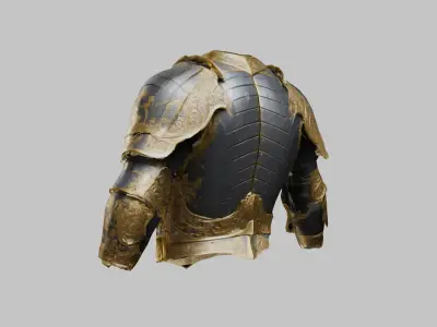 Medieval Chestplate Armor Low-poly 3D model