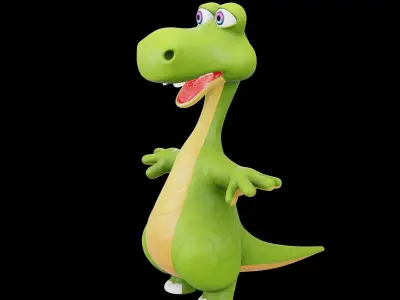 Brachiosaurus DinoWoo Low-poly 3D model