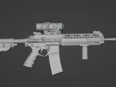 MPT-55 With Aselsan A950 Low-poly 3D model