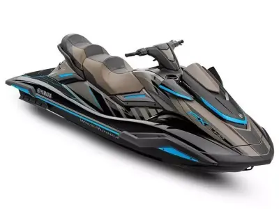 Yamaha FX Cruiser HO Jet Ski Watercraft Blue Accents 3D Low-poly 3D model