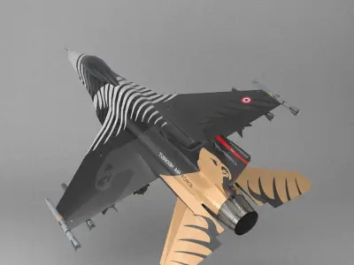 F16 Solo Turk Low-poly 3D model
