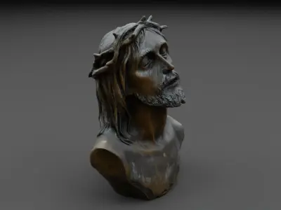 Christ bust 3D model