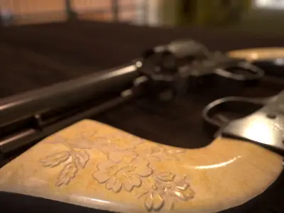 Colt Peacemaker Low-poly 3D model get