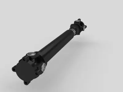 Drive Shaft Low-poly 3D model