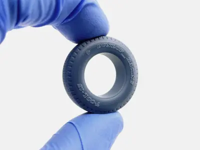 15x8 Dunlop CR65 700L Tire 3D print model