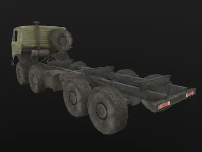 Kamaz Empty Low-poly 3D model