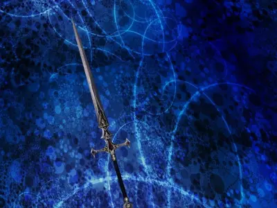 Sword Low-poly 3D model 103
