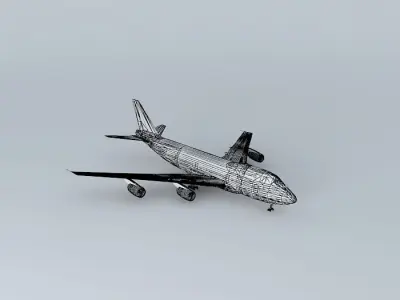 Template Boeing 747 200B RR Free 3D model