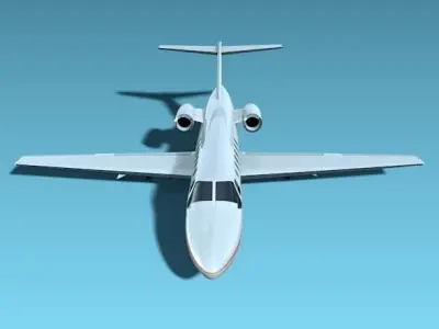 Cessna Citation CJ2 business jet 3D model