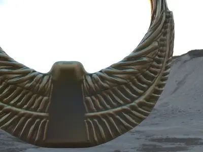 Eagle Sculpture 3D model