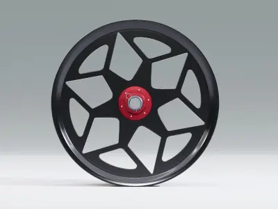 SL06 wheel Low-poly 3D model