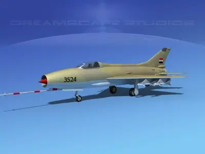 MIG-21 Fishbed V09 3D model
