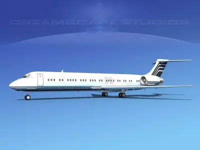 McDonnell Douglas MD-87 Corporate 10 3D model