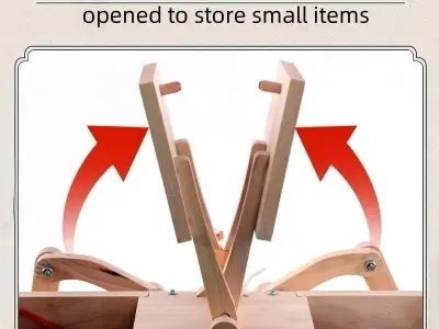 3D Wooden Mechanical Bull Puzzle Model 3D model