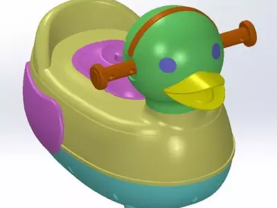 Baby Potty Assembly 3D model