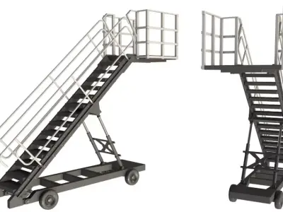 Passenger Steps 3D model