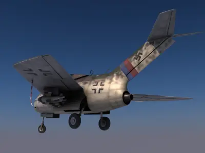 Focke-Wulf Ta-183 Huckebein 3D model