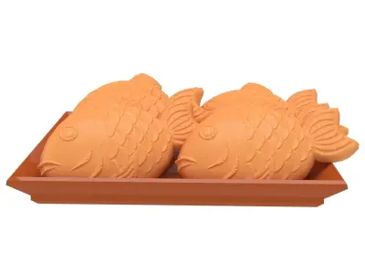 Taiyaki Japanese Cake Street Food 3D Low-poly 3D model