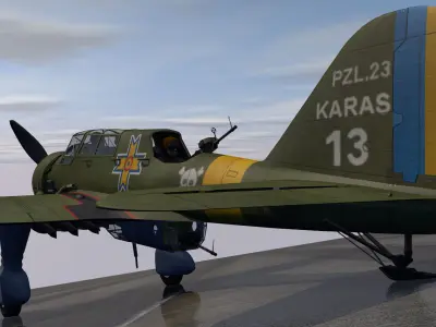 PZL P-23 Karas 3D model
