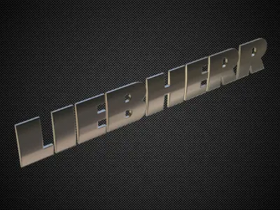 liebherr logo 3D model
