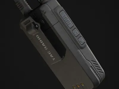  Military Walkie Talkie Low-poly 3D model
