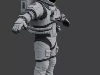Realistic Astronaut Space Suit 3D model