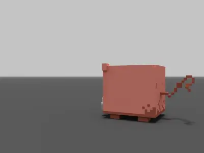 Bo-Ar the Wild-Boar Low-poly 3D model