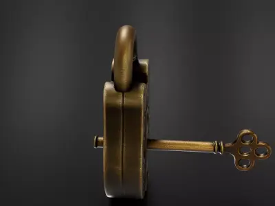 Old lock 01 3D print model