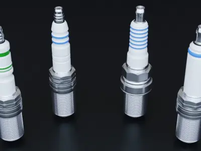 Spark Plug Set 3D model